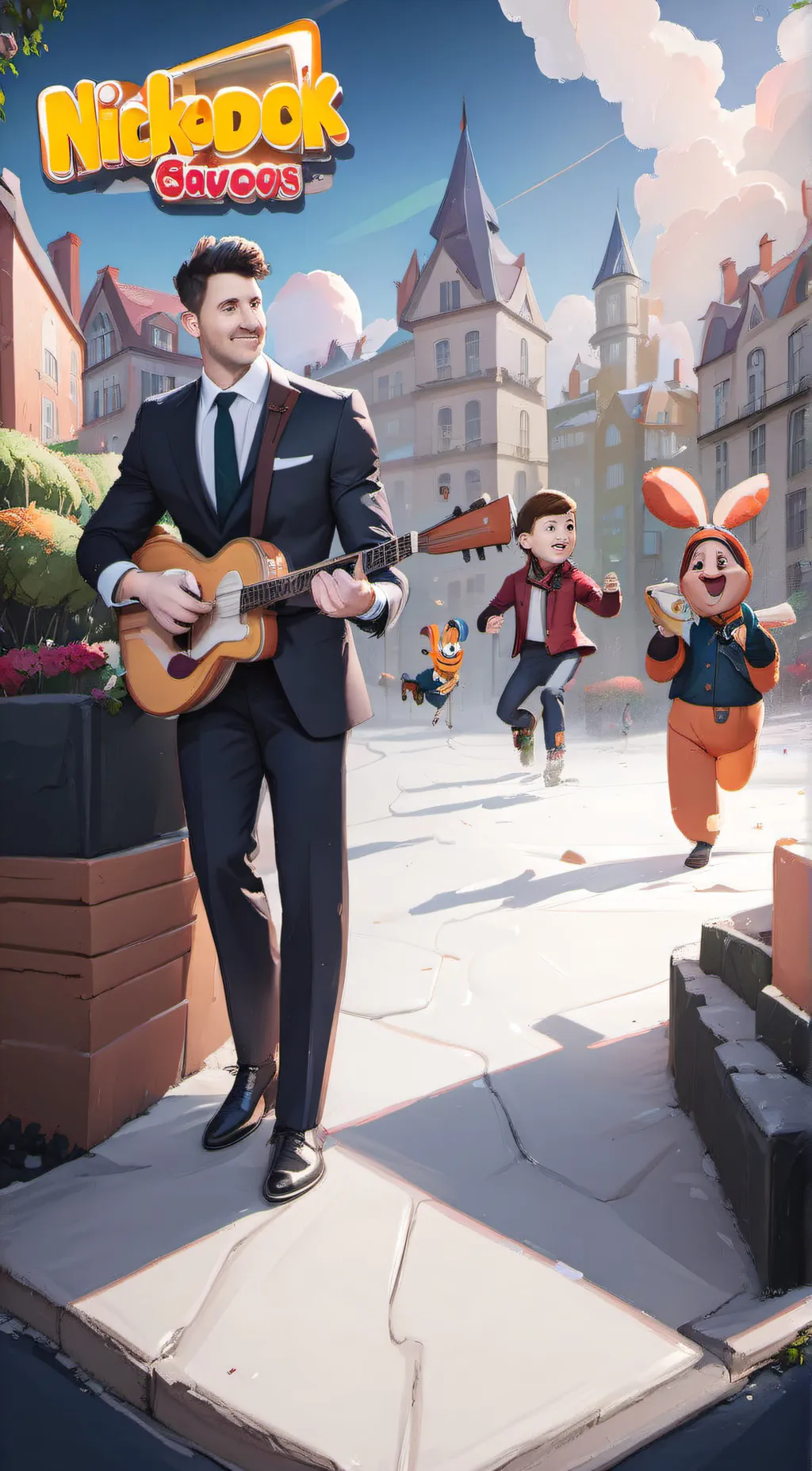 ai character: Nickelodeon background