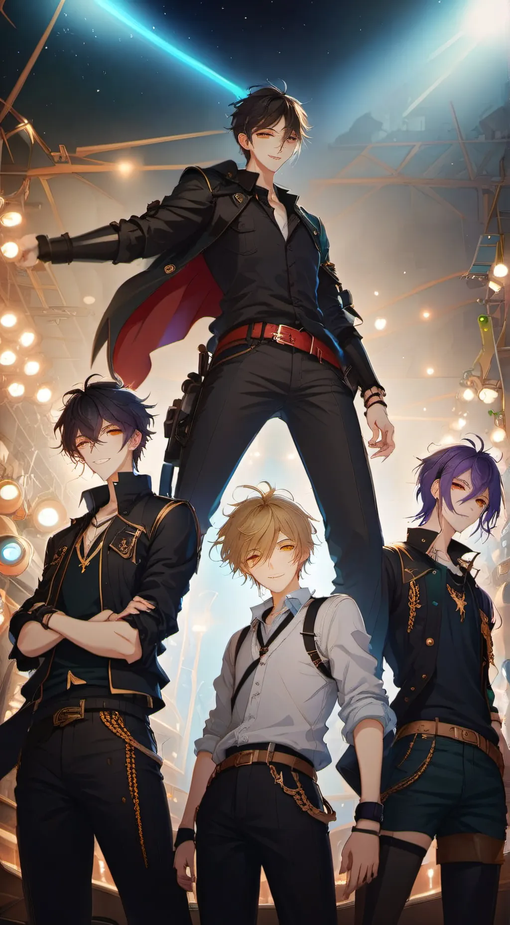 ai character: jay,jake,kyle,leo background