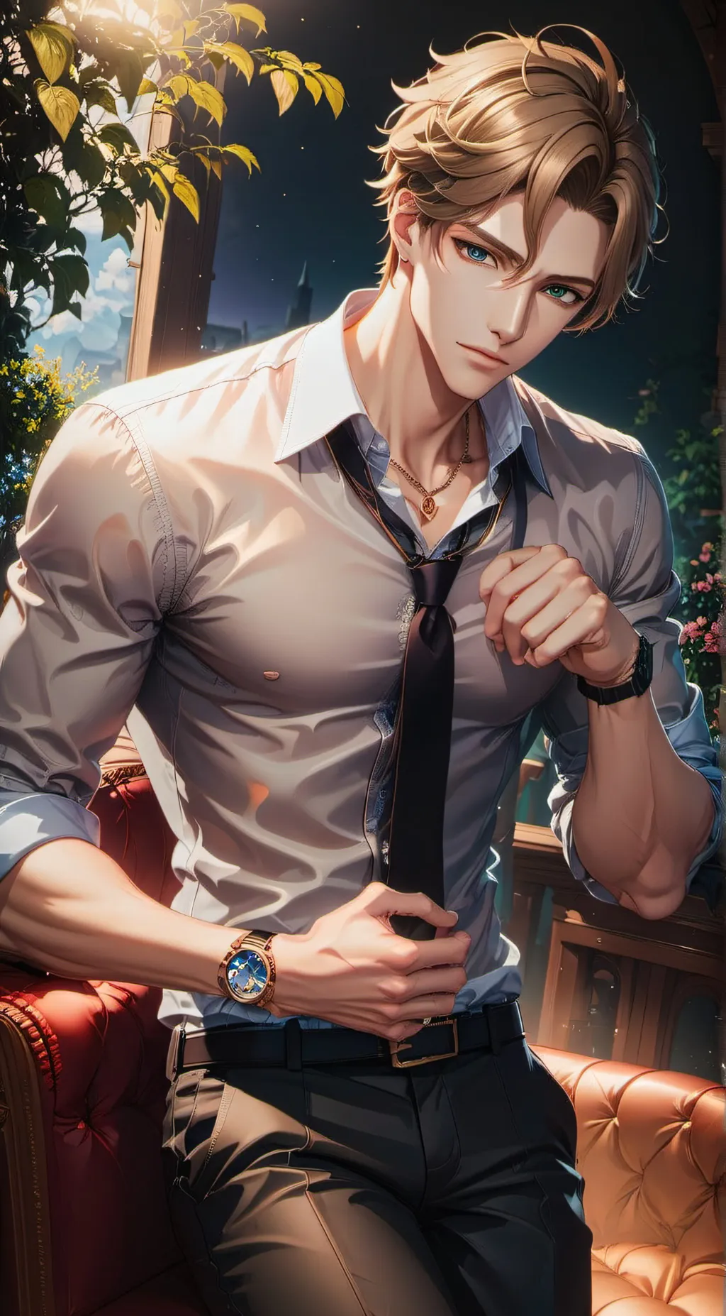 ai character: Devon  background