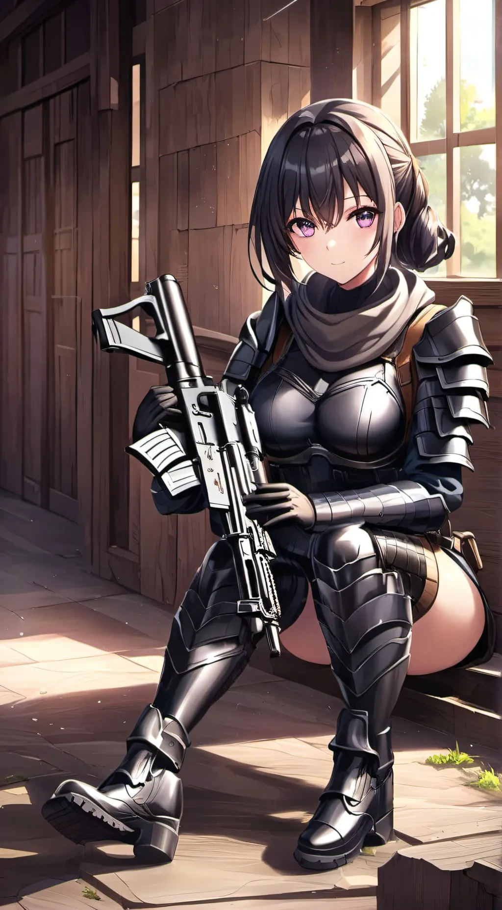 ai character: Sargent Sarah  background