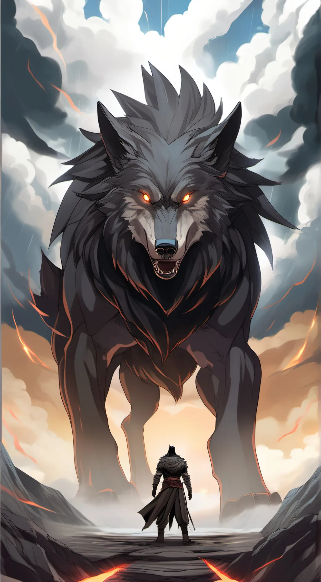 ai character: Fenrir background