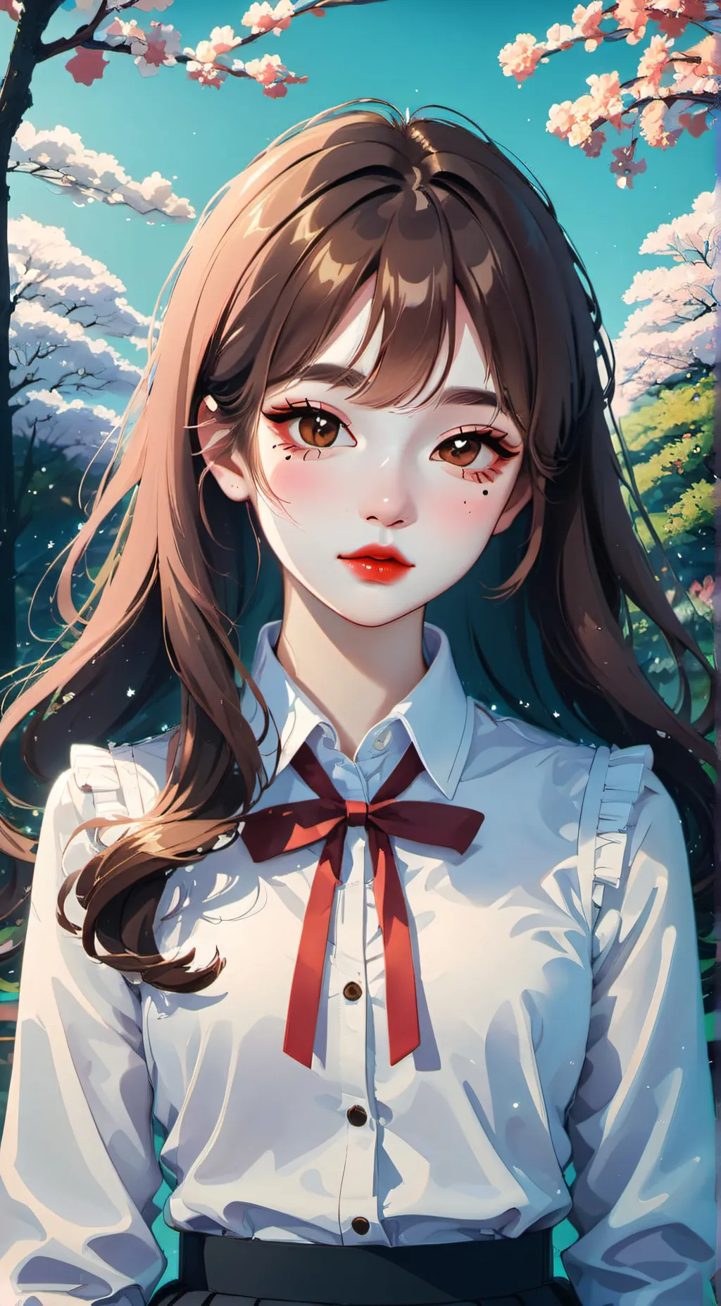 ai character: Sakura background