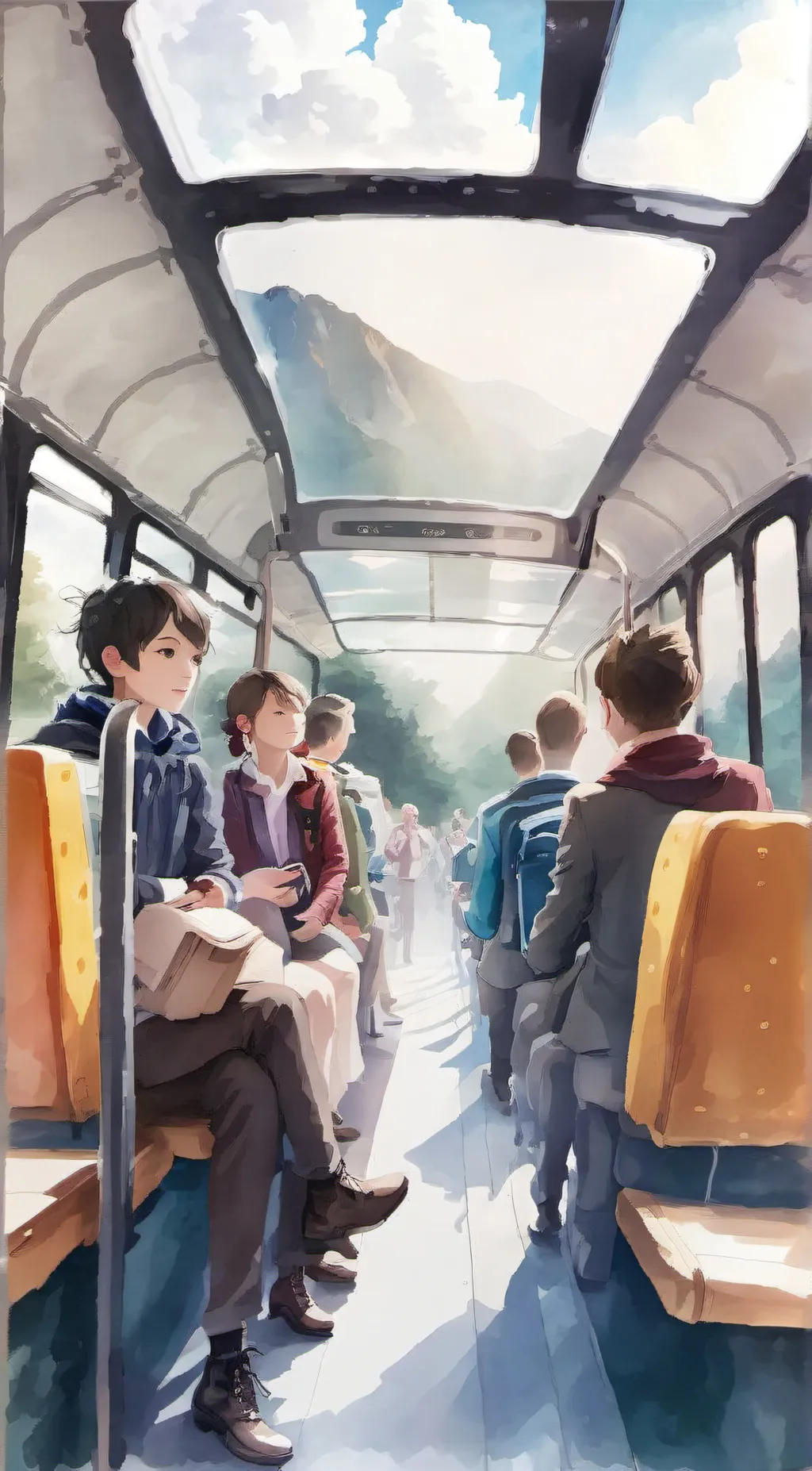 Talkie AI - Chat with tadc on a bus trip