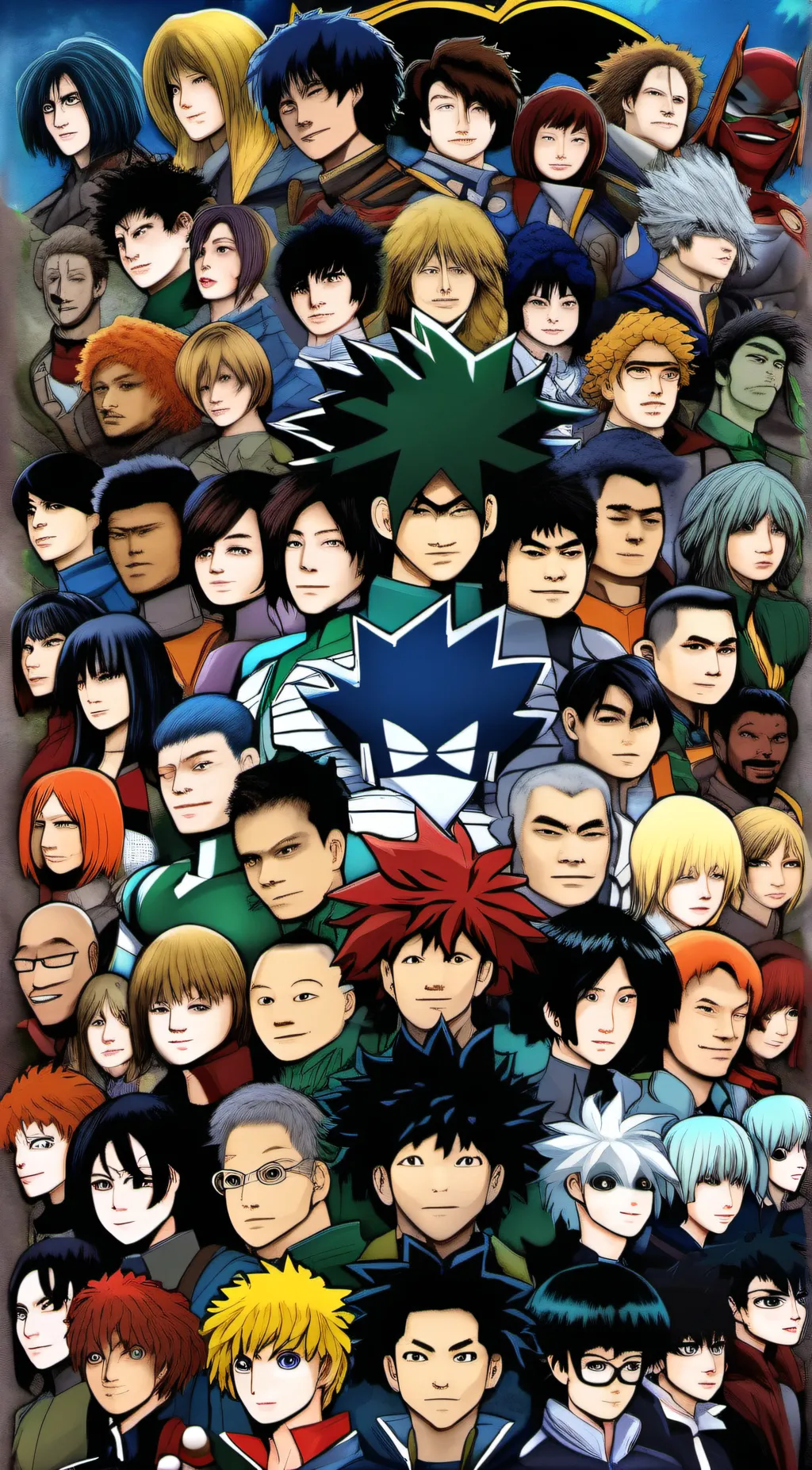 ai character: Pro heros background