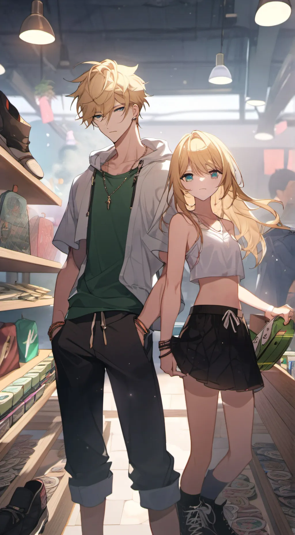 ai character: Jacob and Sapphire background