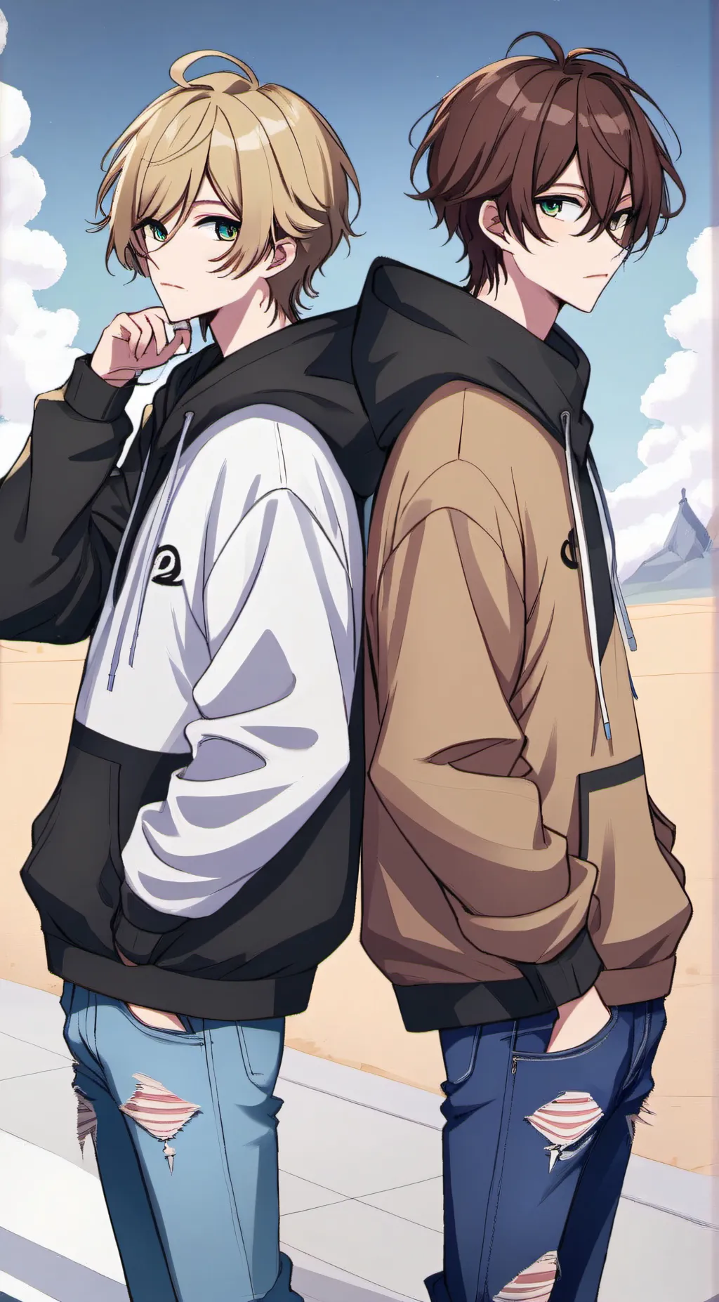 ai character: Connor and Carson background