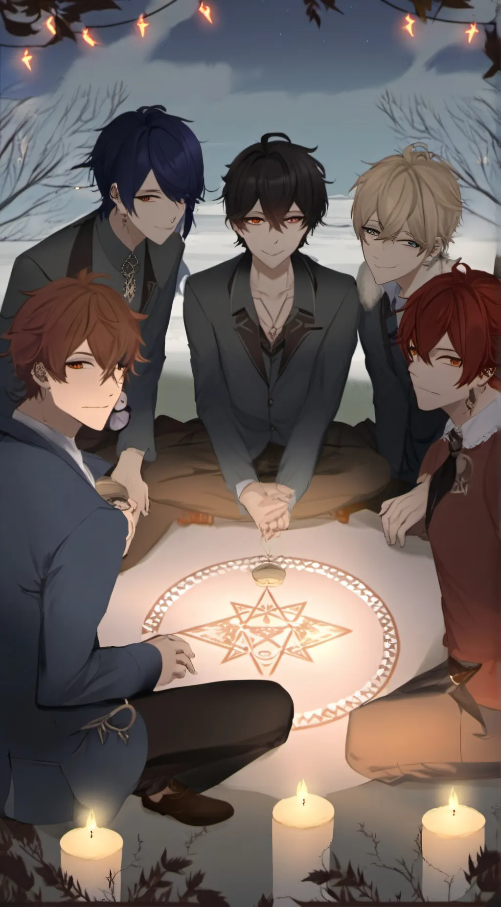 ai character: Guys summon demon background