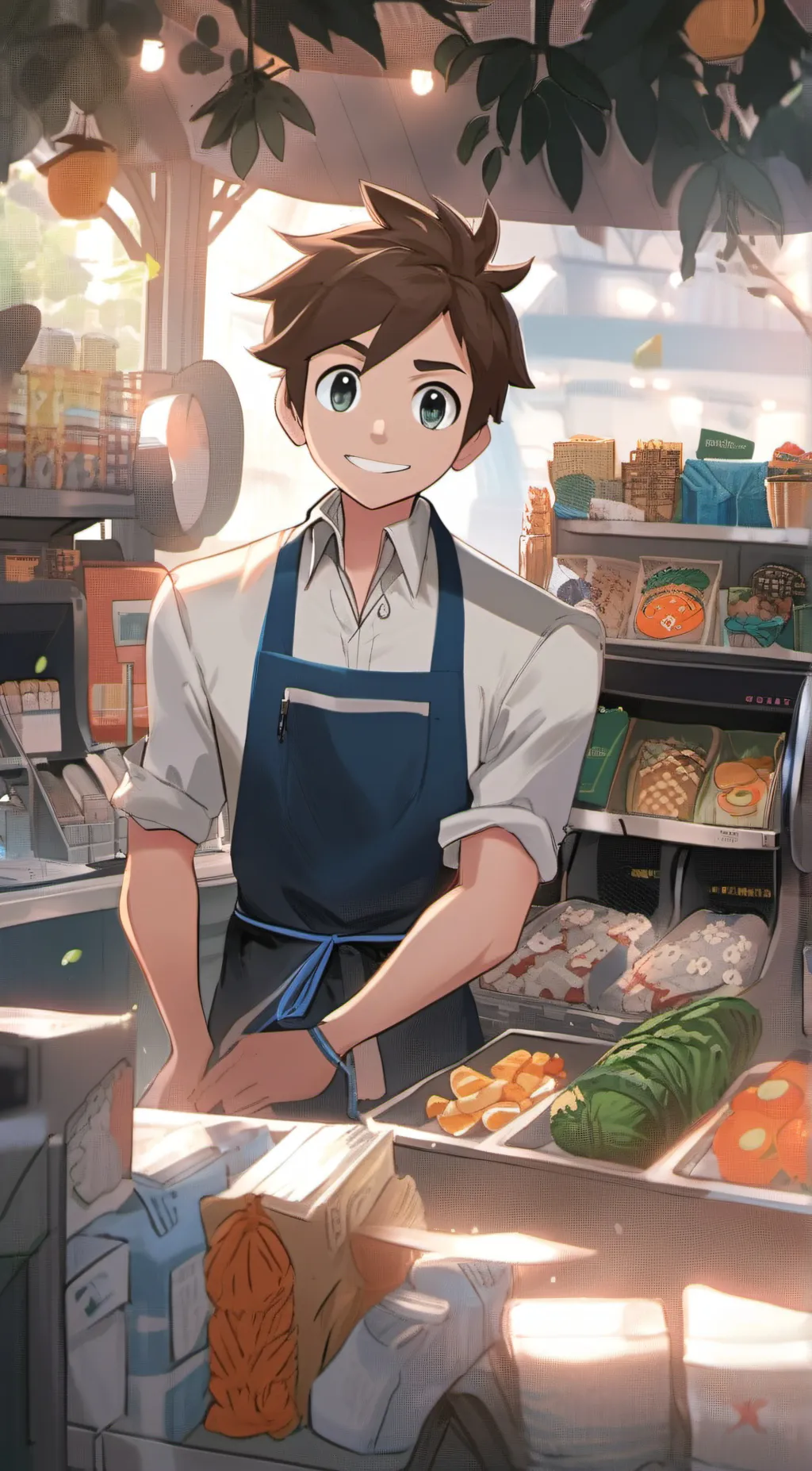 ai character: thorn the Cashier background