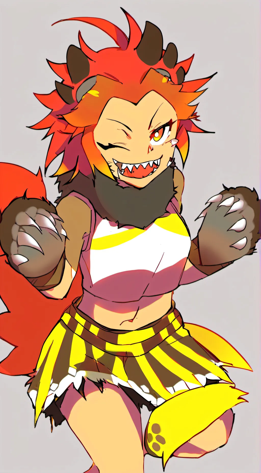 ai character: Jessica hyemango background