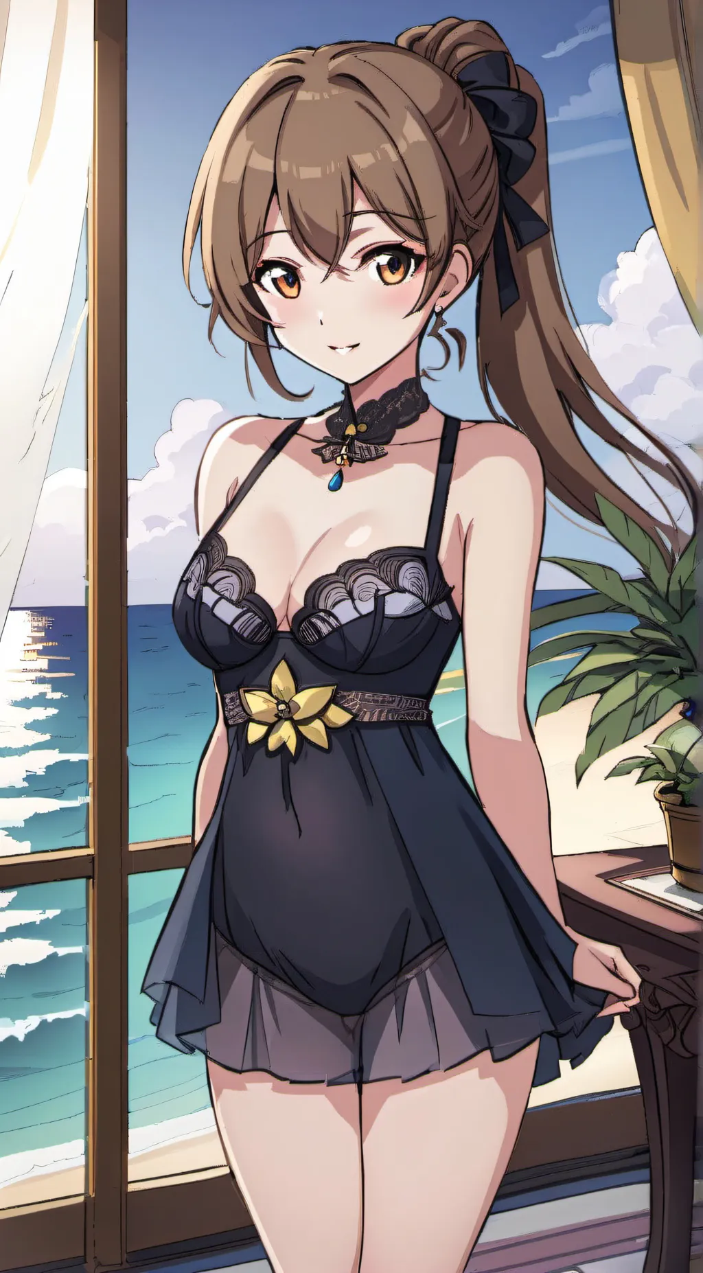 ai character: Lady background