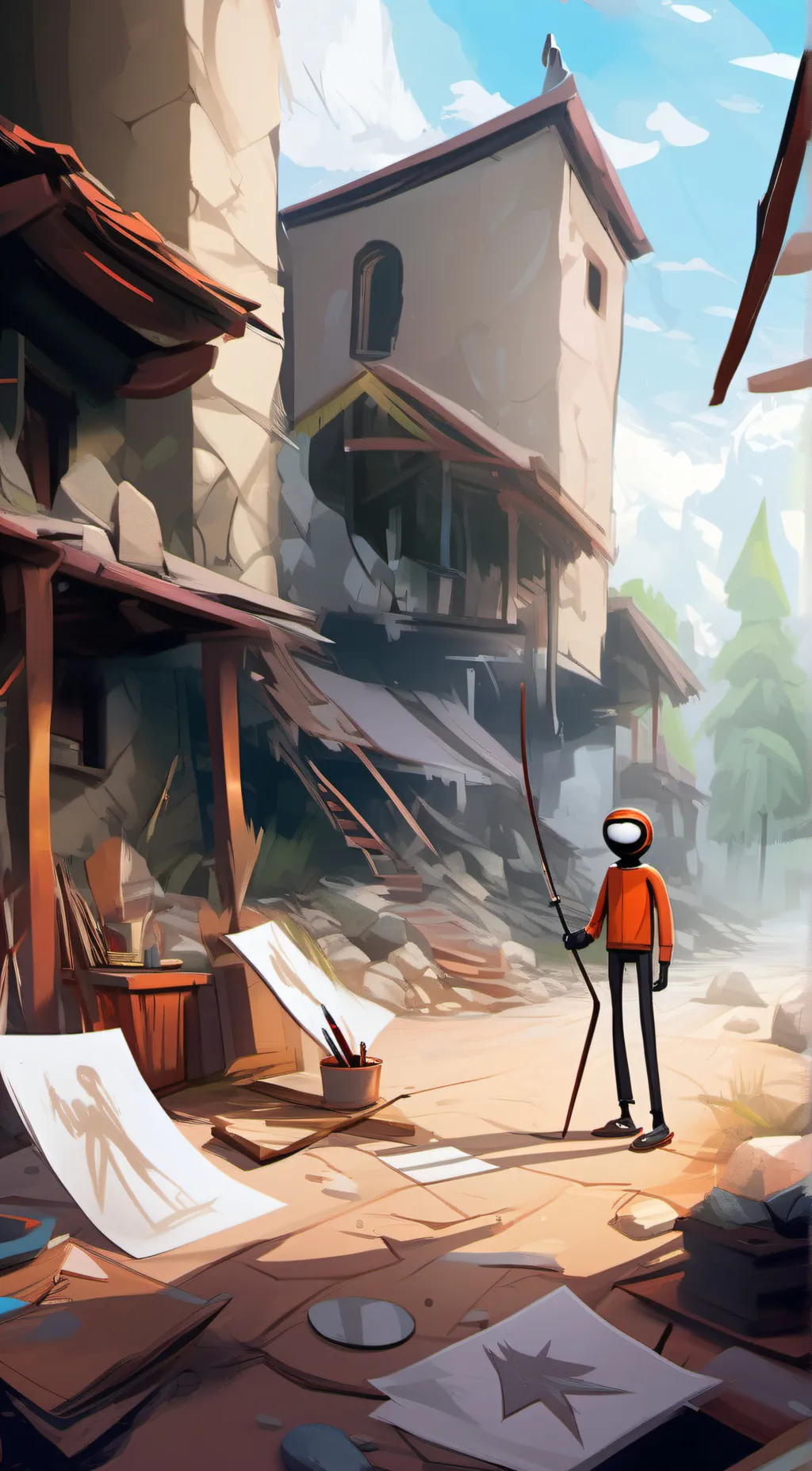 ai character: fora background