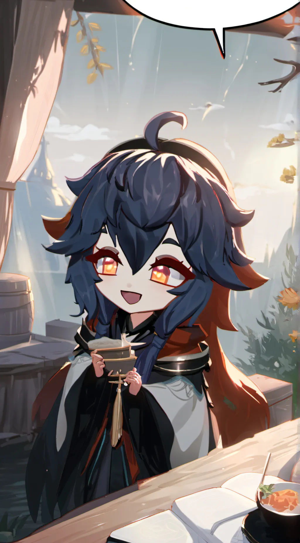 ai character: Luna background