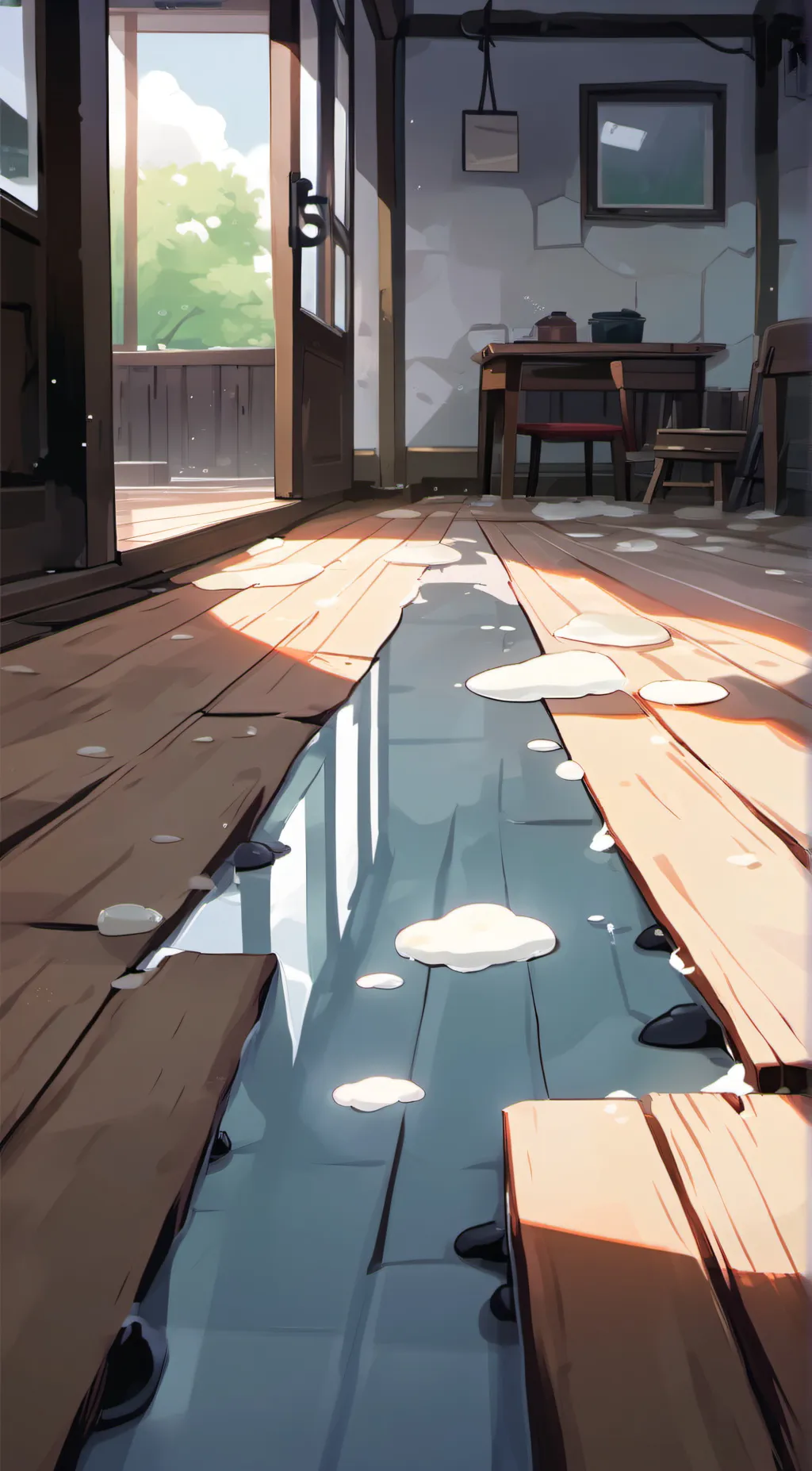 ai character: Puddle background