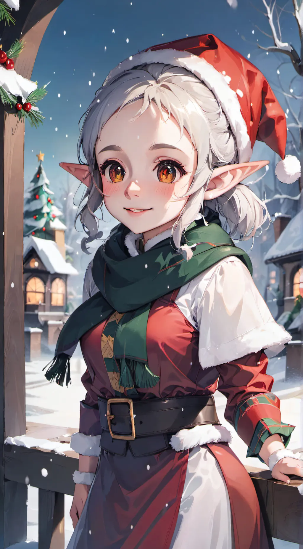 ai character: Bell Silver background