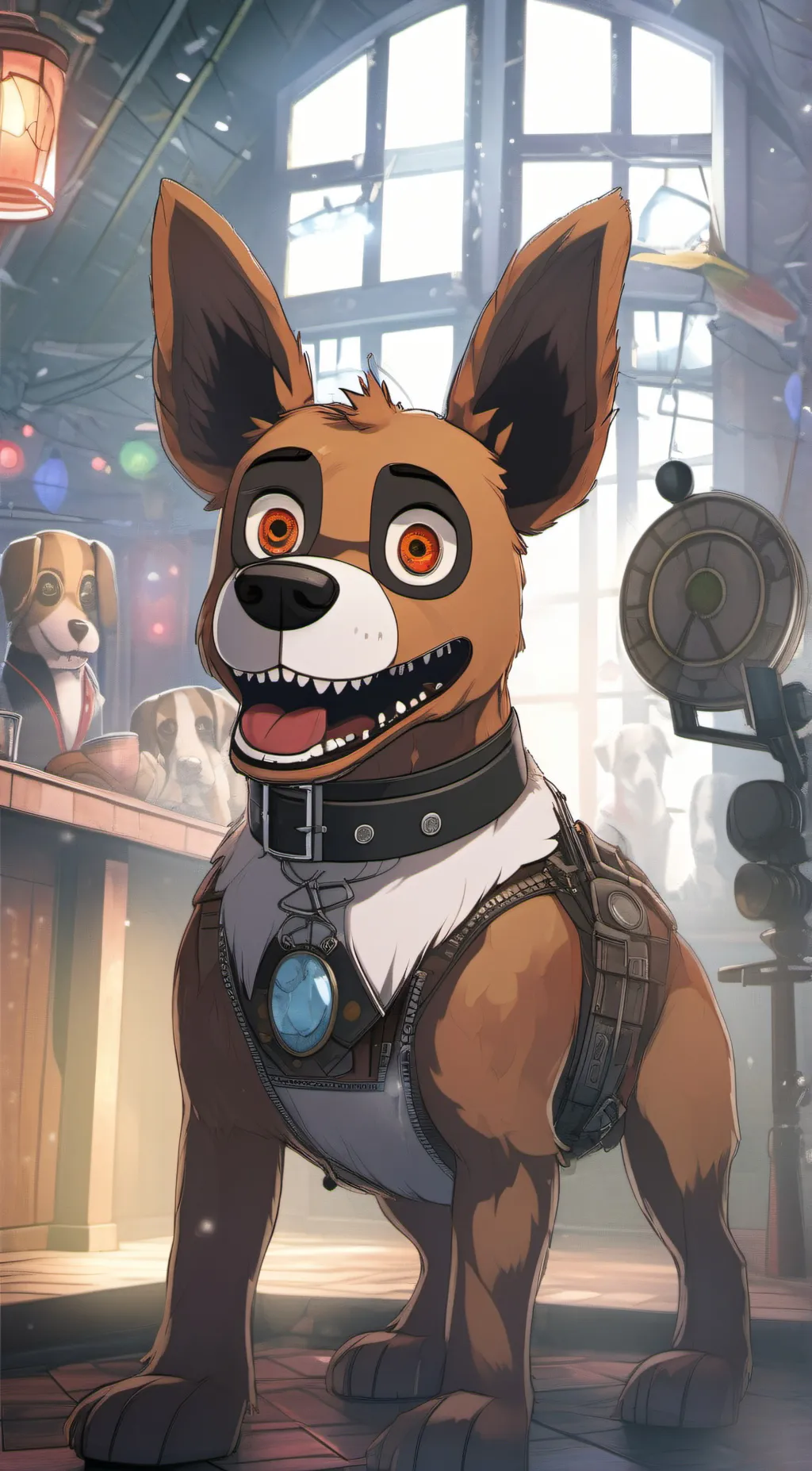 ai character: fetch background