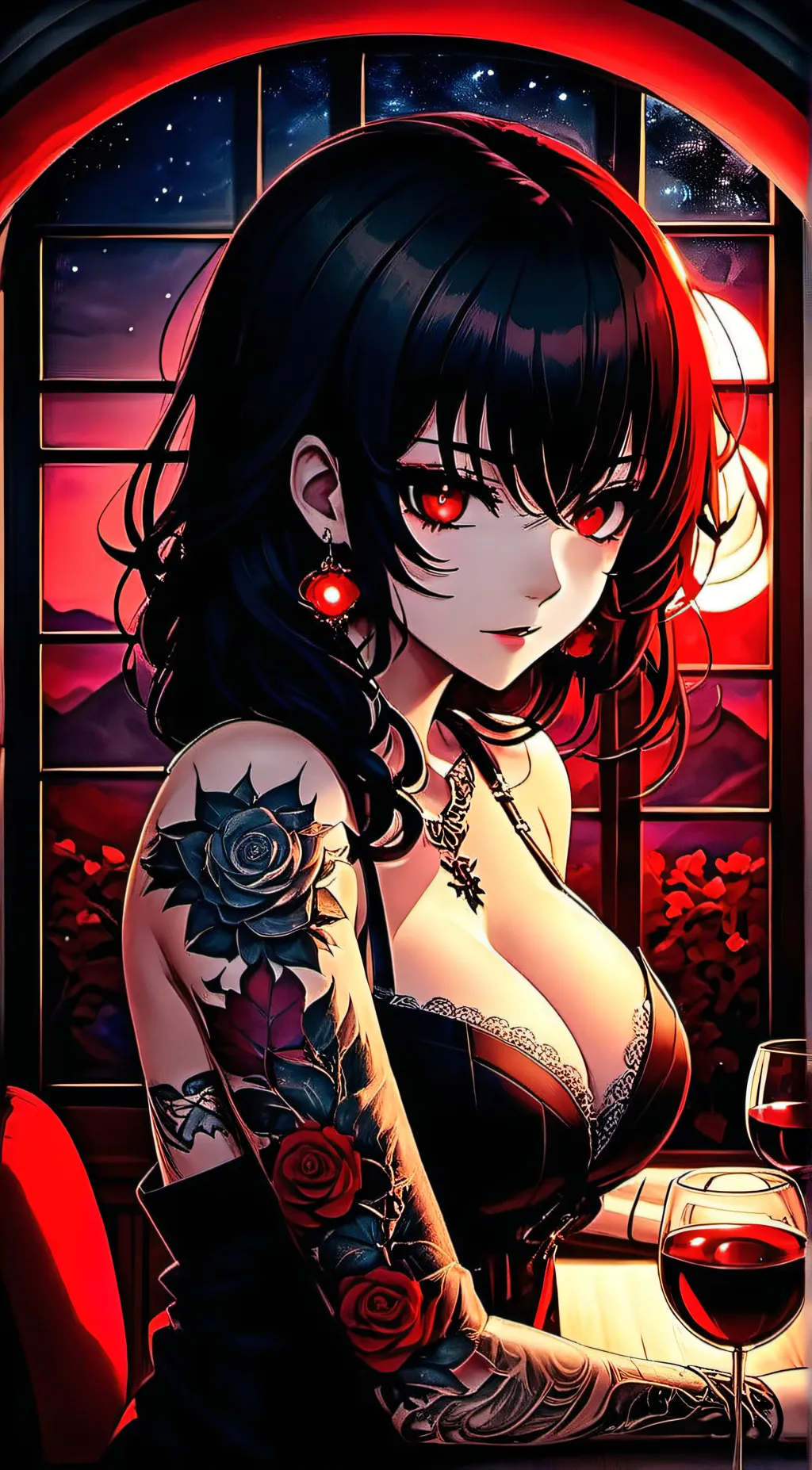 ai character: Hikari background