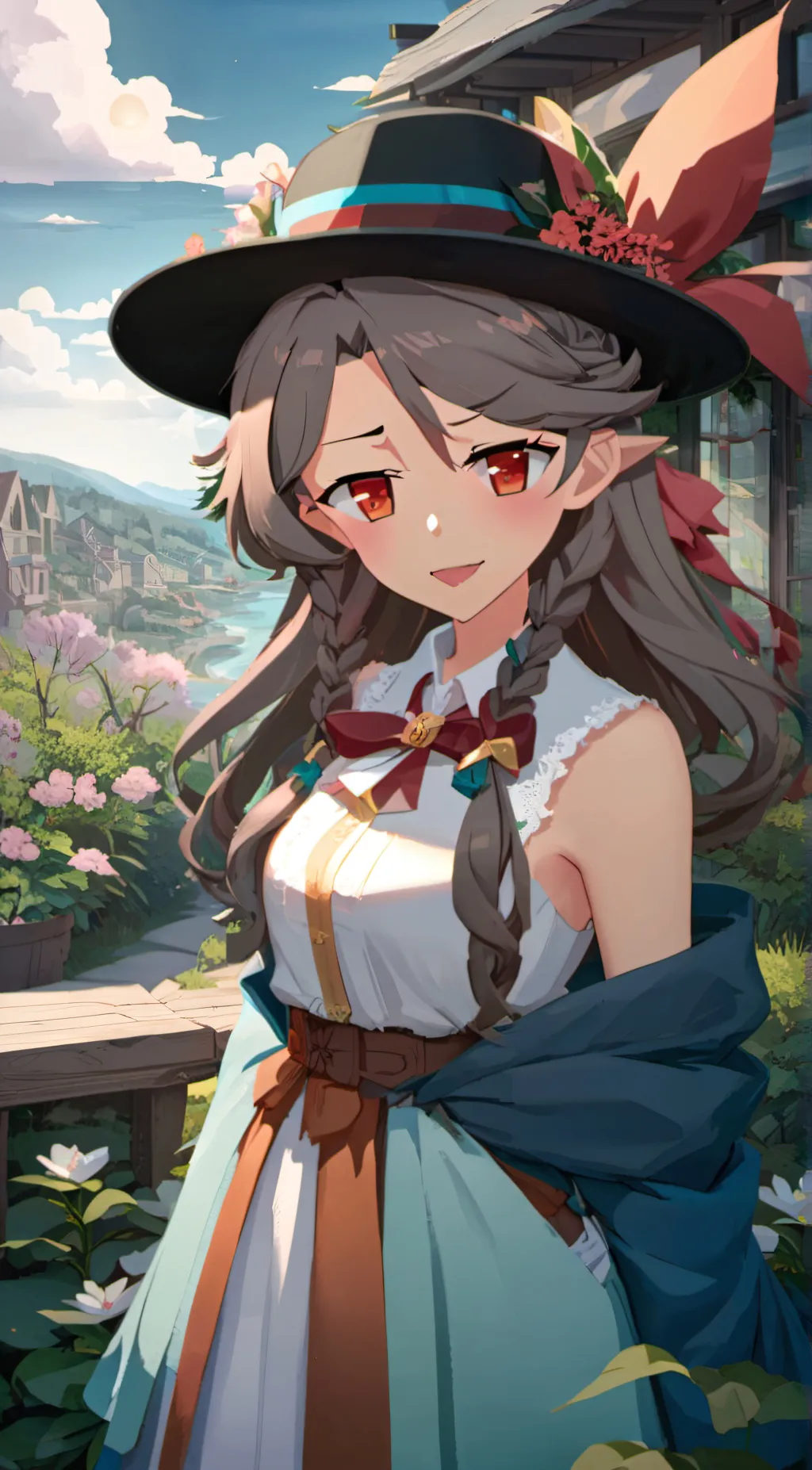 ai character: matcha background