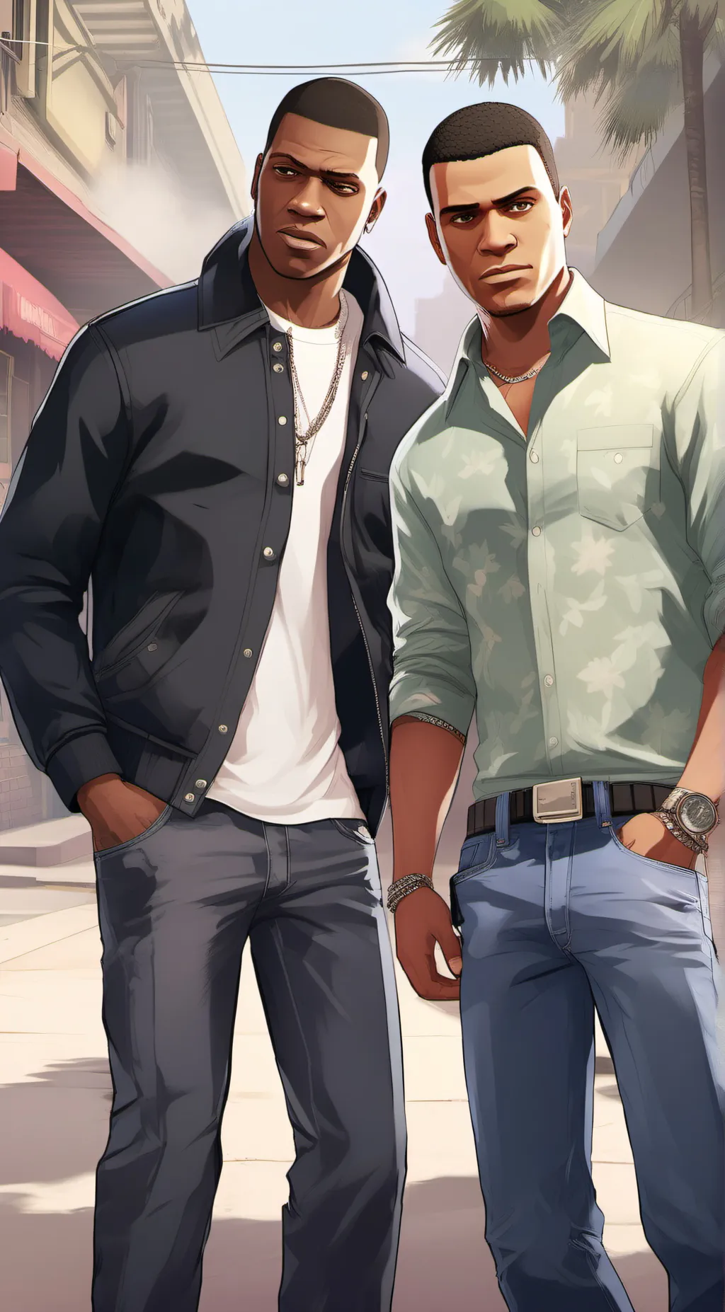 ai character: Franklin and Lamar background