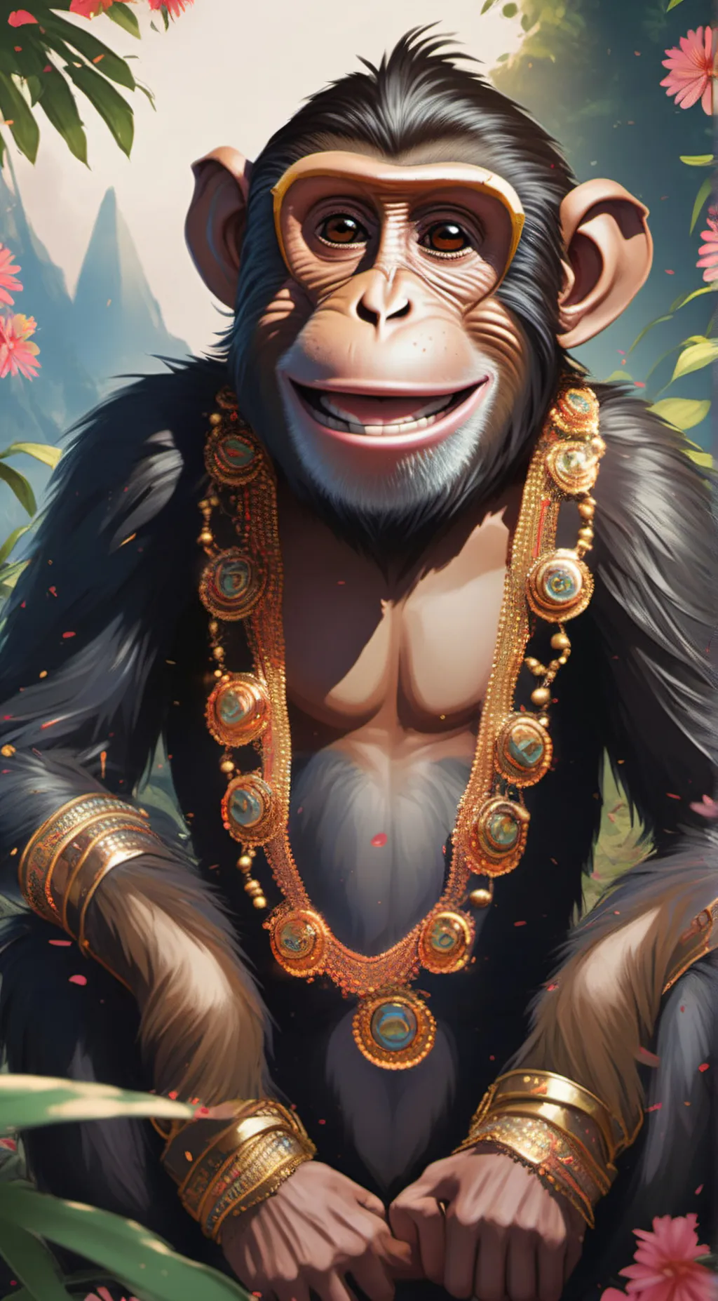ai character: 🙉monke🙉 background