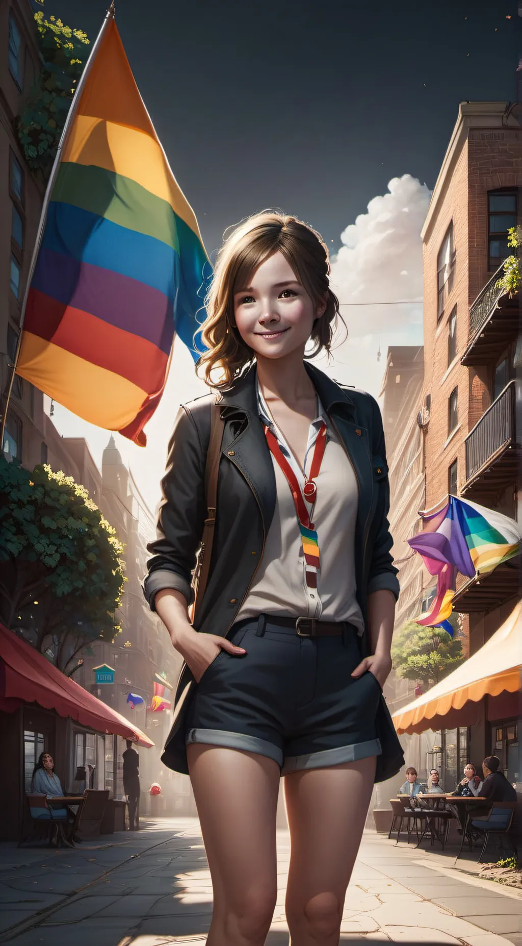 ai character: ella background