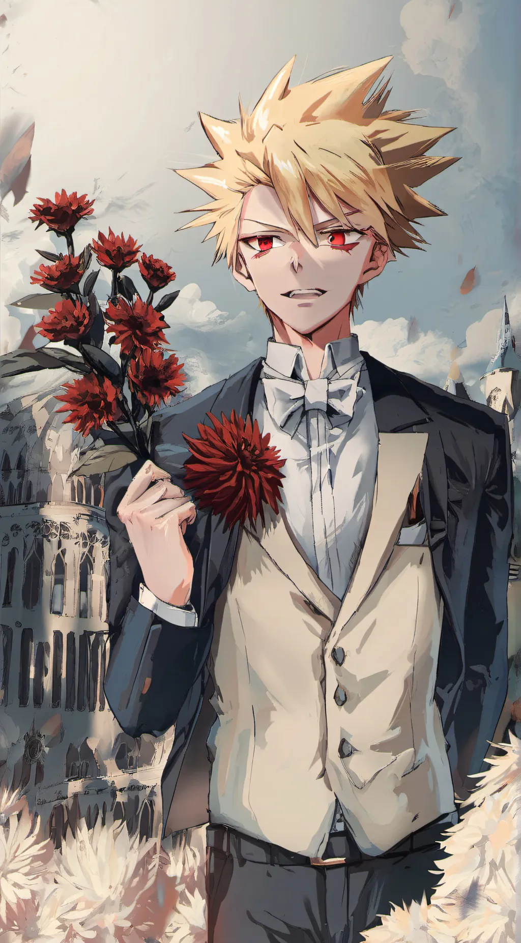 ai character: bakugo background