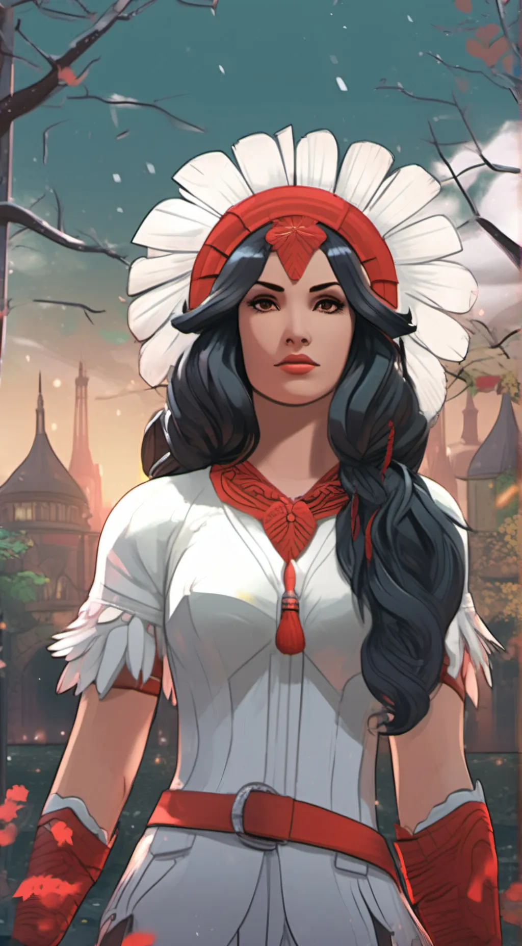 ai character: Queen Enchantress. background