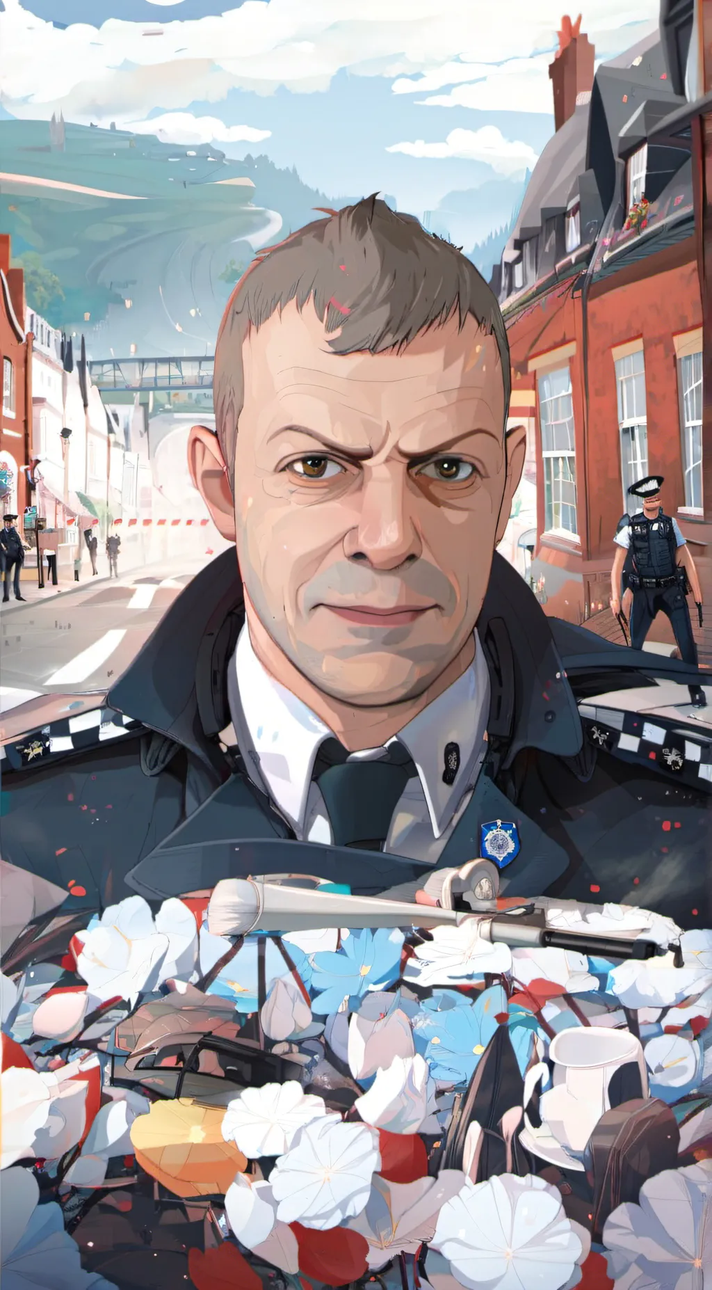 ai character: Mark background