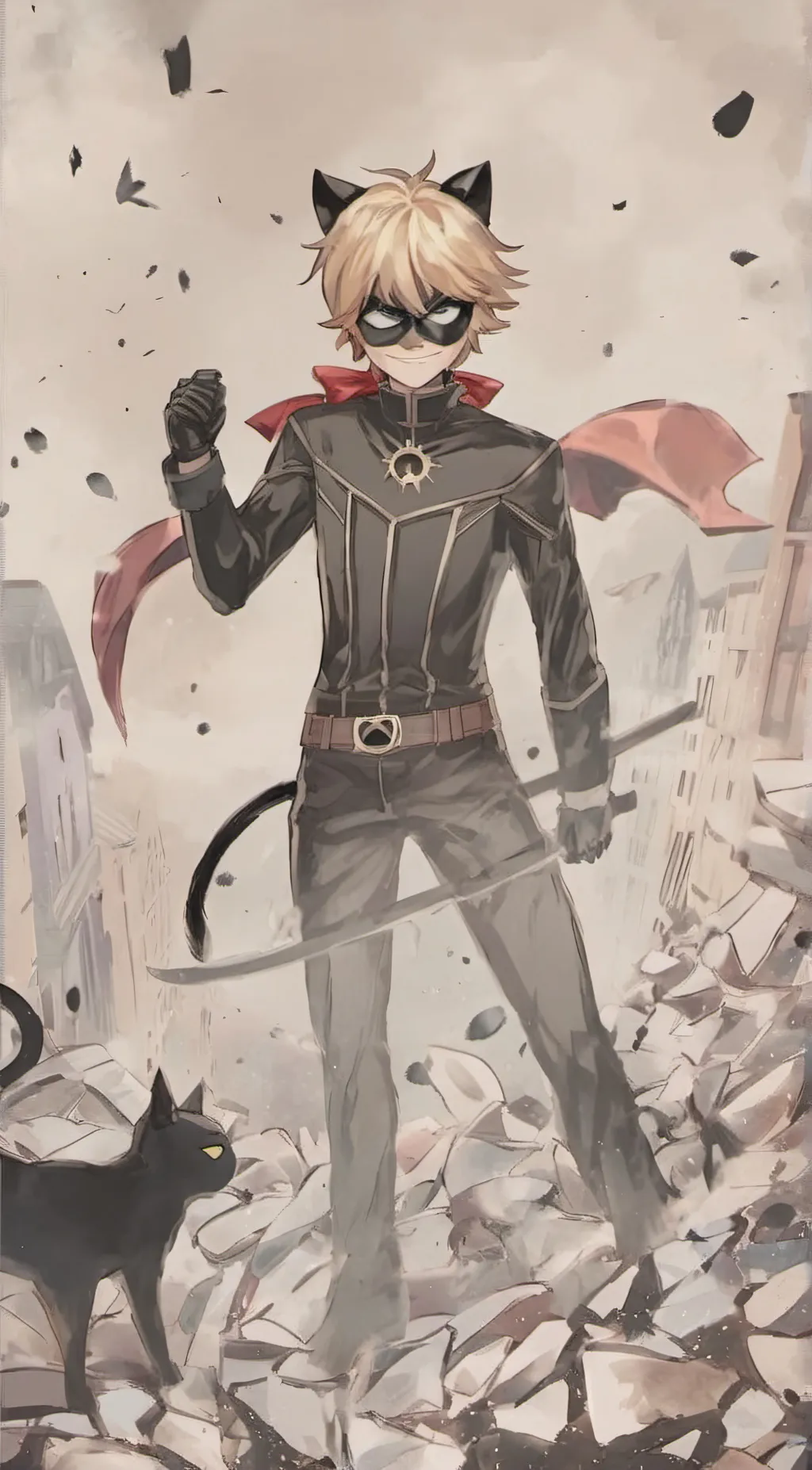 ai character: Chat Noir background