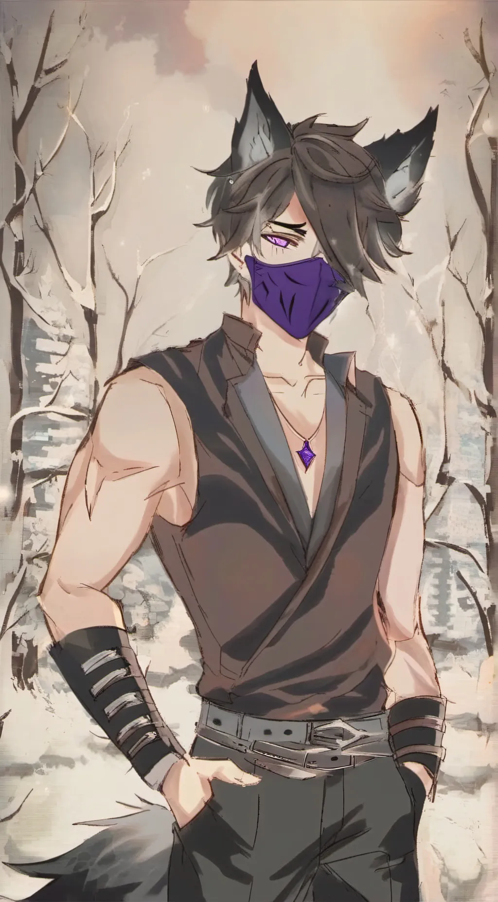 ai character: poison wolf ☠️ background