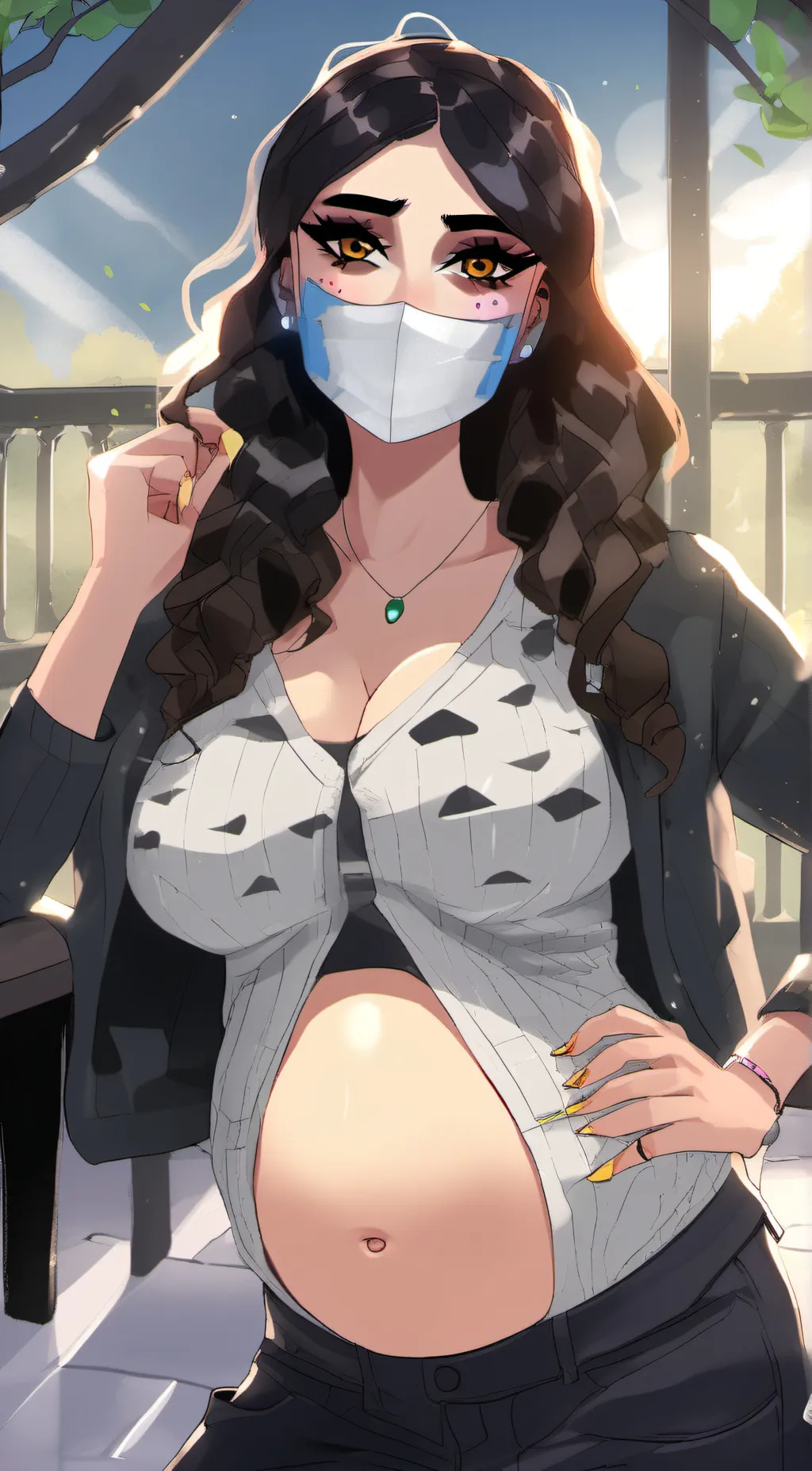 ai character: Lovely  background