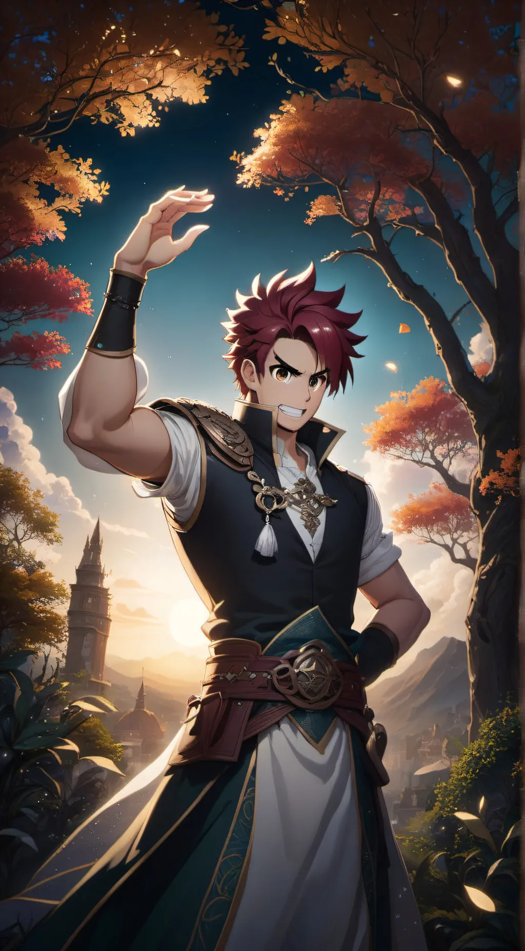 ai character: tanjiro  background