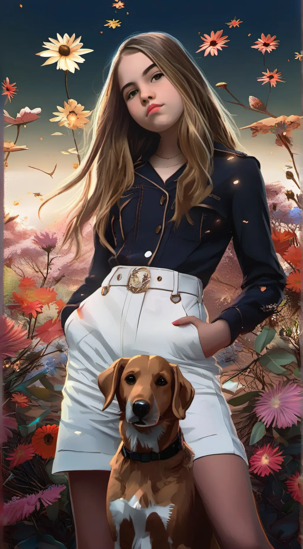 ai character: Zoey callaway  background