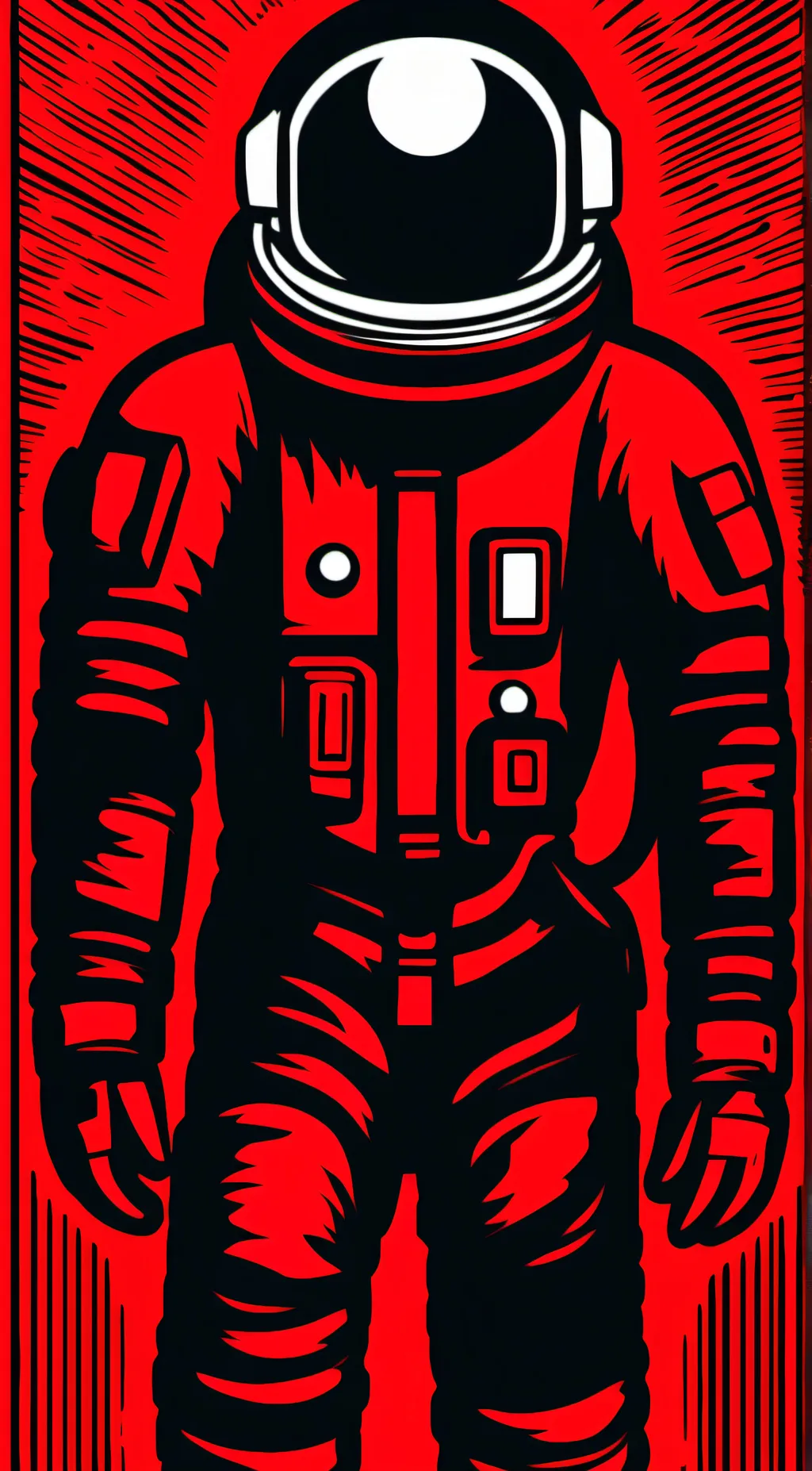 ai character: red background