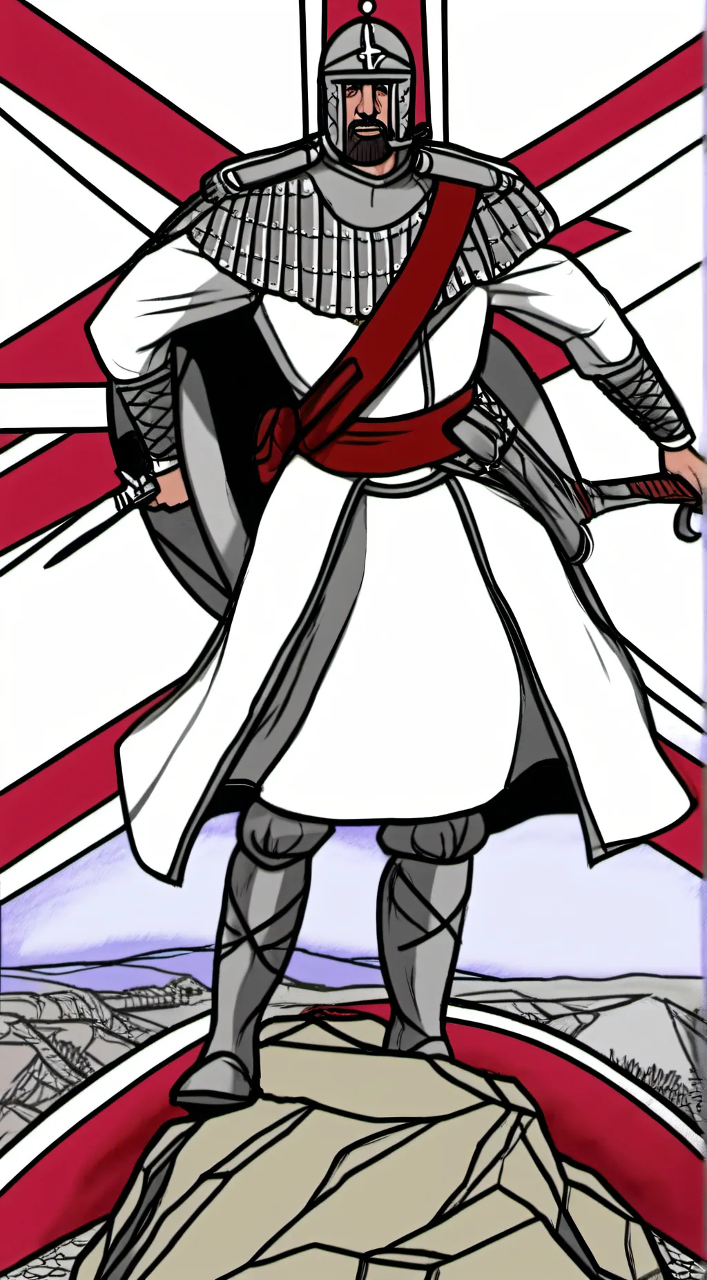 ai character: British crusader background