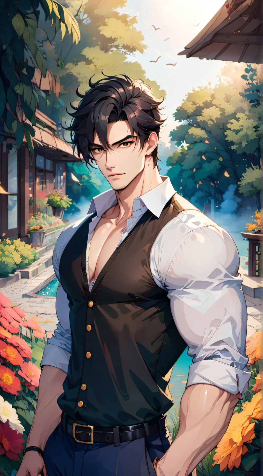 ai character: Leo background