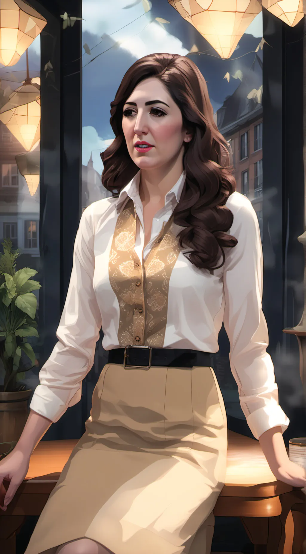 ai character: Neutral Janet (tgp background