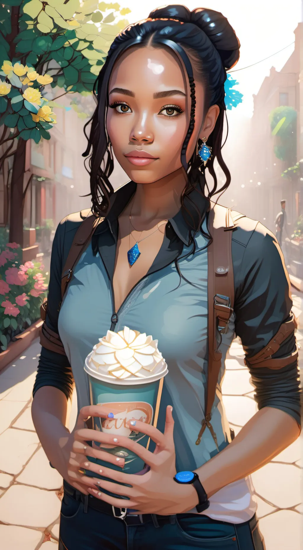 ai character: Lily  background