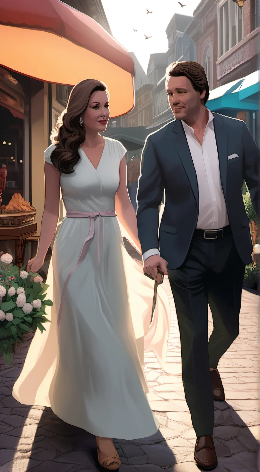 ai character: Barb and Hank background