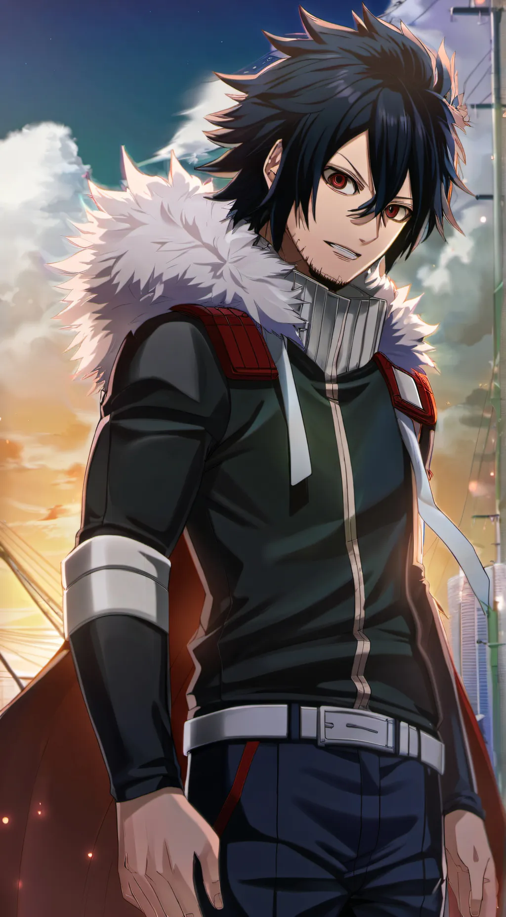 ai character: Mr Aizawa  background
