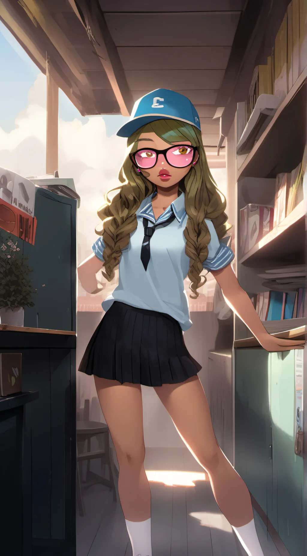 ai character: Medusa background