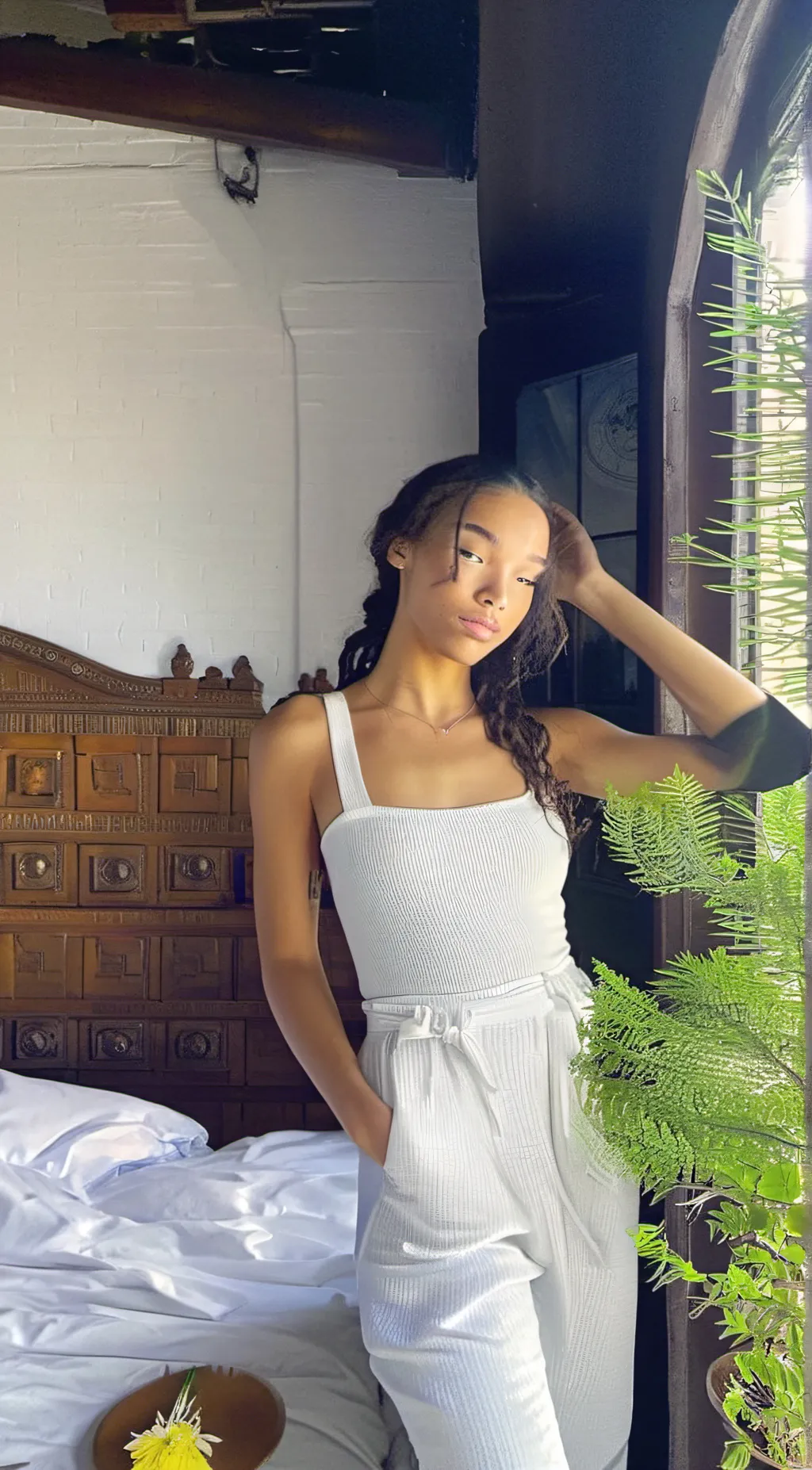 ai character: Ashley background