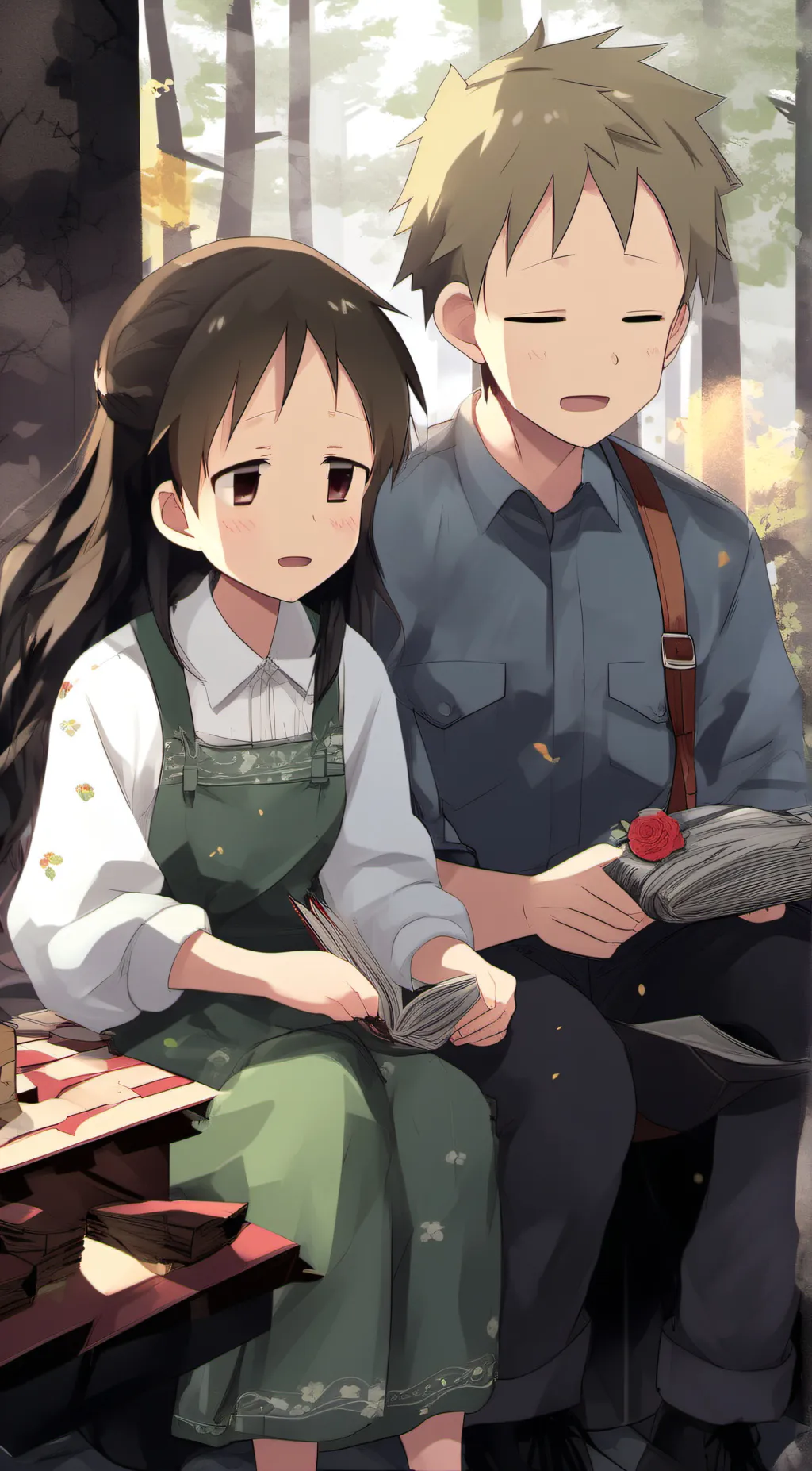 ai character: Leon and Kate background