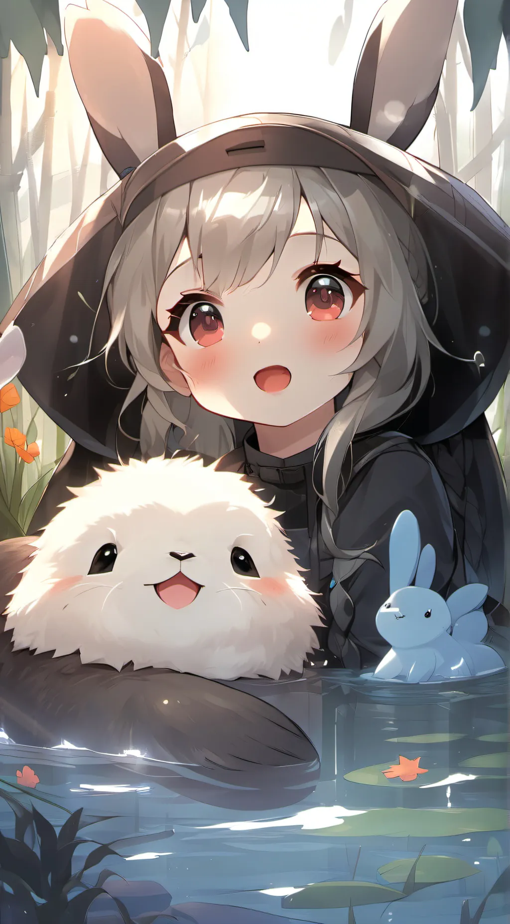 ai character: otter girl background