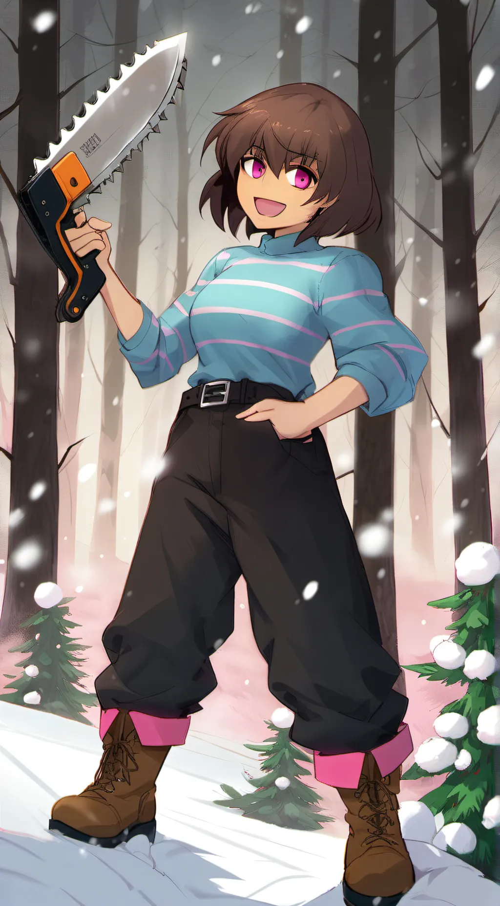 ai character: storyshift frisk background