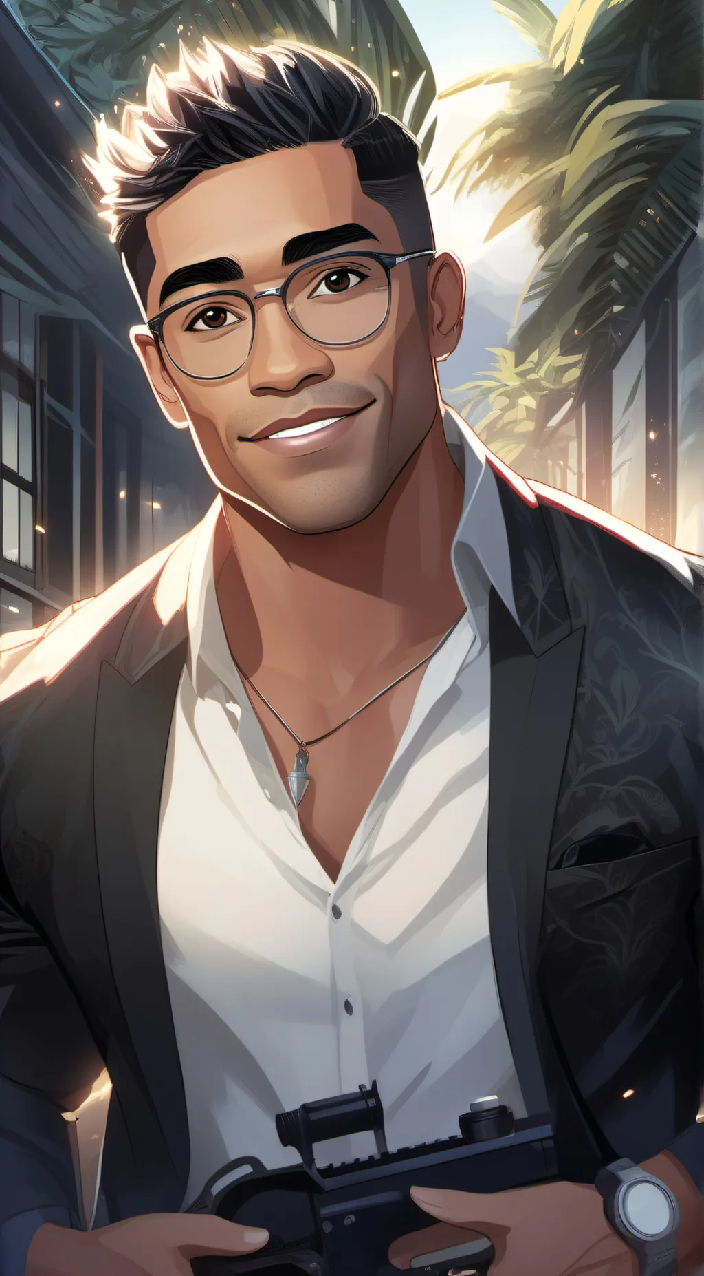 ai character: Pua magasiva background
