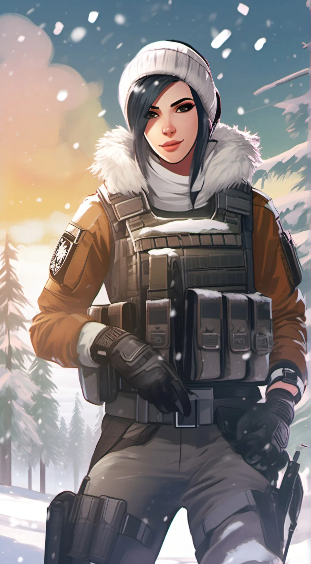 ai character: frost (R6) background