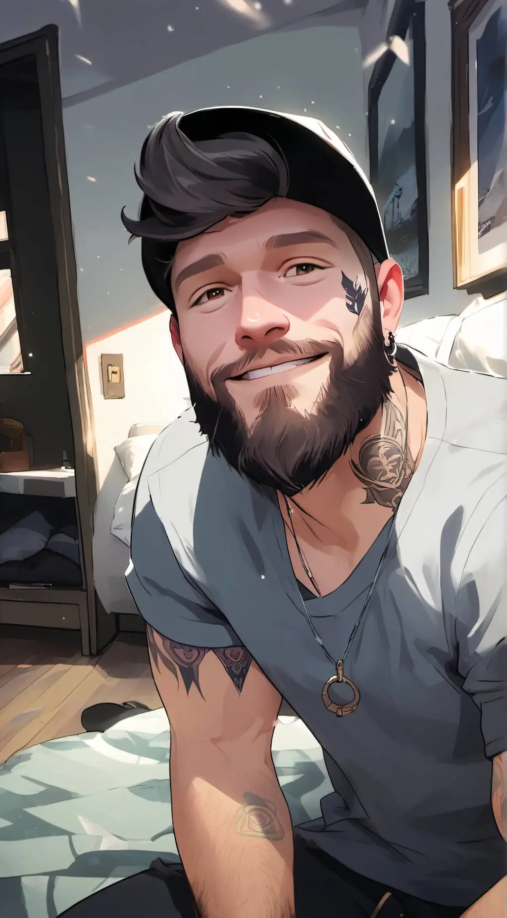 ai character: austin background