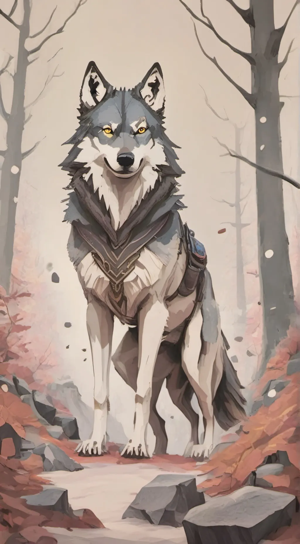 ai character: Snowolf background