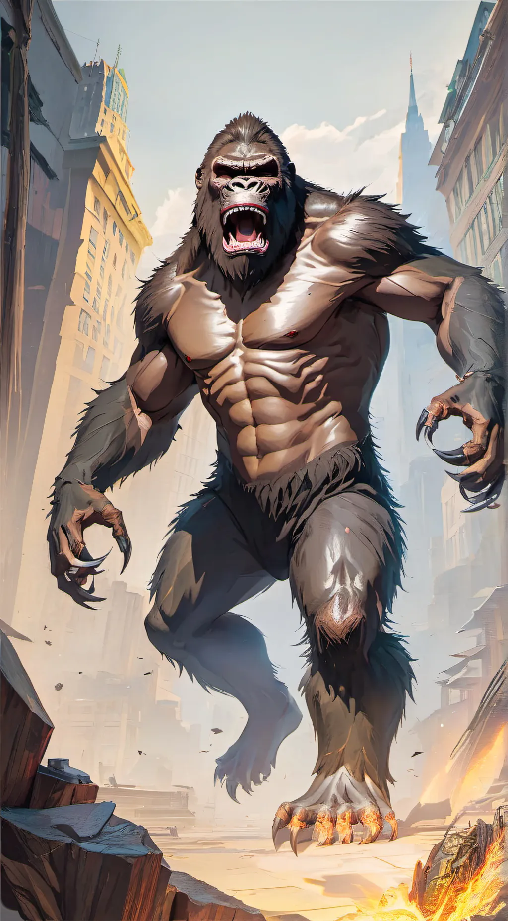 ai character: Kong 2024 background