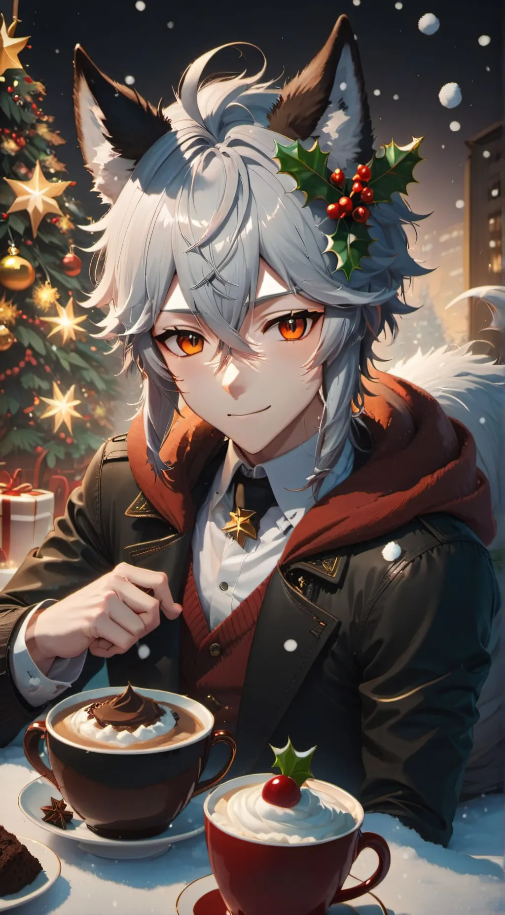 ai character: Frosty  background